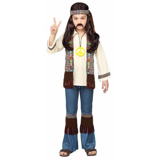 Disfraz de Hippie Paz y Amor para niño Disfraz de Hippie Paz y Amor para niño