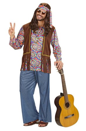 Disfraz Hippie Porreta para  Adulto