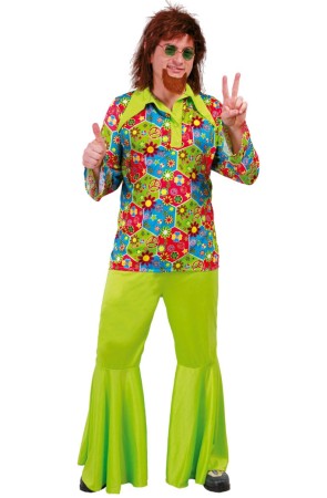 Disfraz adulto Hippie Flower Power