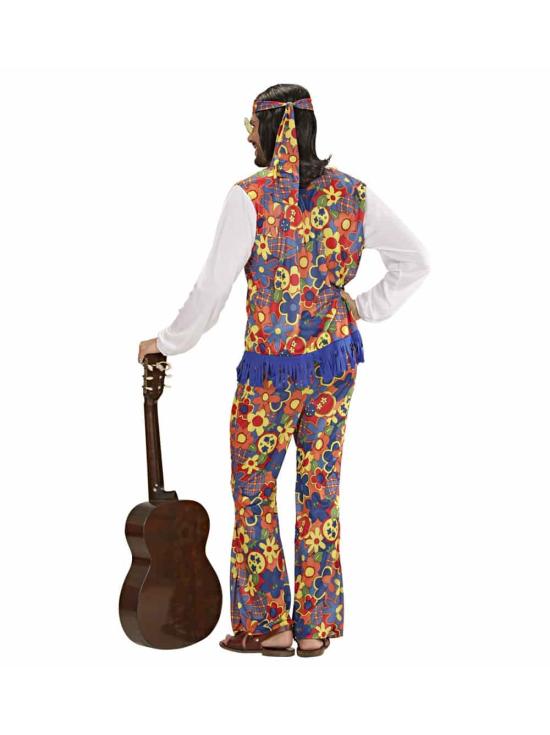 Disfraz Hombre Hippie Flor.para Adulto