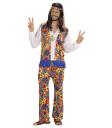 Disfraz Hombre Hippie Flor.para Adulto