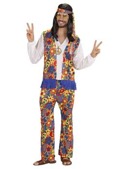 Disfraz Hombre Hippie Flor.para Adulto