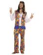 Disfraz Hombre Hippie Flor.para Adulto