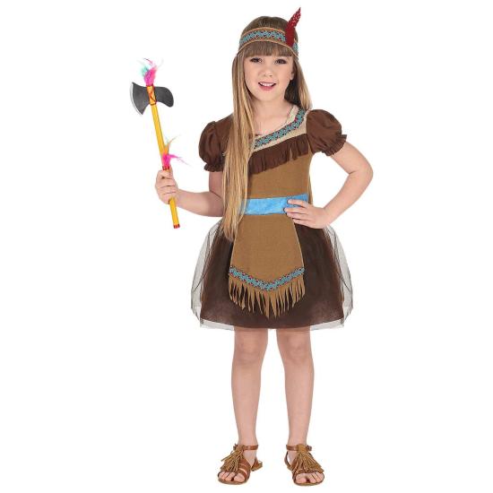 Disfraz de niña india para niñas de 55.1 in, talla M, 8-10 años para  disfraz de vaquero del salvaje oeste