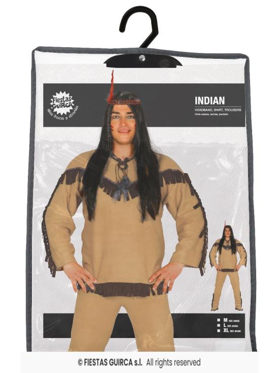 Disfraz Indio Marrón Tribu para dulto