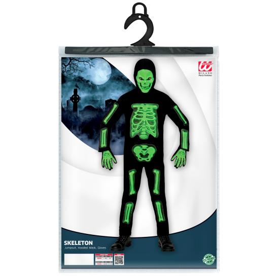 Disfraz Infantil 3D Skeleton – Esqueleto Verde en Relieve