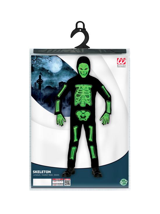 Disfraz Infantil 3D Skeleton – Esqueleto Verde en Relieve