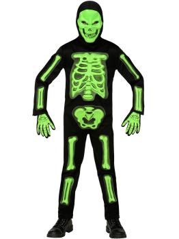 Disfraz Infantil 3D Skeleton – Esqueleto Verde en Relieve