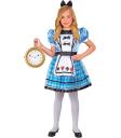 Disfraz Infantil Alicia en el País de las Maravillas (vestido con enagua y delantal + diadema con lazo)