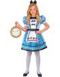 Disfraz Infantil Alicia en el País de las Maravillas (vestido con enagua y delantal + diadema con lazo)