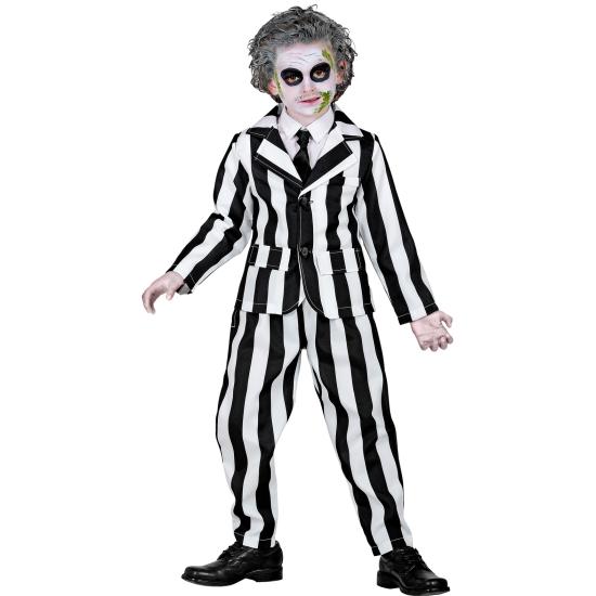 Disfraz infantil Beetlejuice / “Sleazy Ghost” (chaqueta, pantalón y corbata)