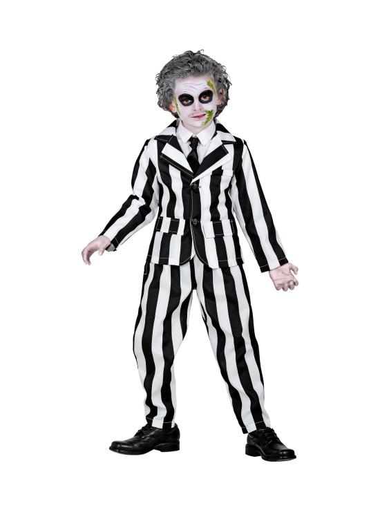 Disfraz infantil Beetlejuice / “Sleazy Ghost” (chaqueta, pantalón y corbata)