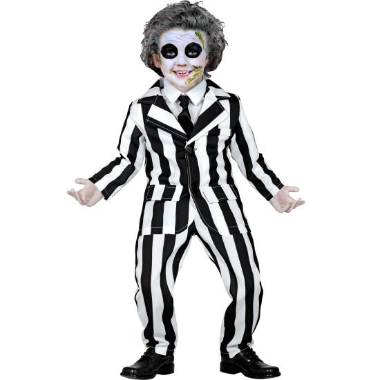 Disfraz infantil Beetlejuice / “Sleazy Ghost” (chaqueta, pantalón y corbata)
