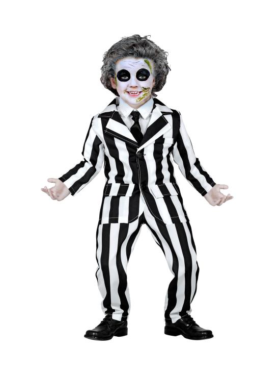 Disfraz infantil Beetlejuice / “Sleazy Ghost” (chaqueta, pantalón y corbata)