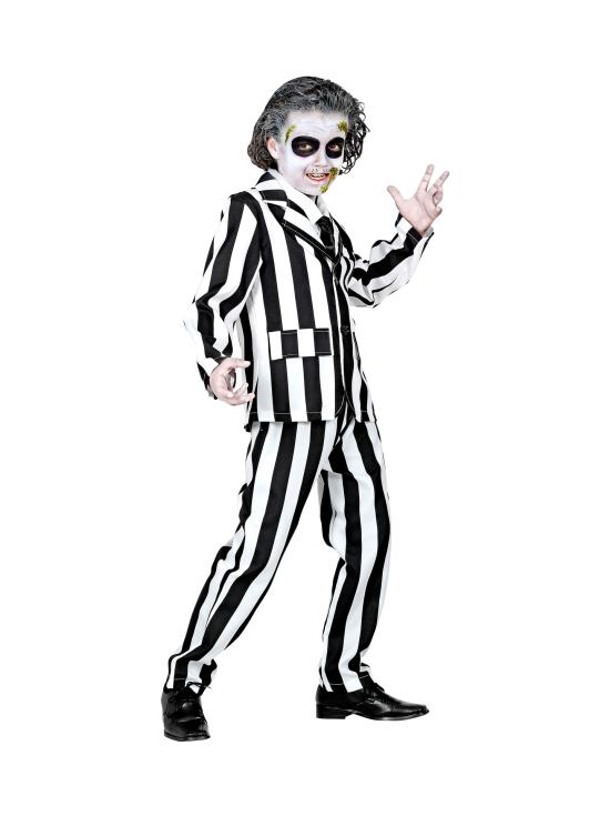 Disfraz infantil Beetlejuice / “Sleazy Ghost” (chaqueta, pantalón y corbata)