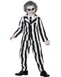 Disfraz infantil Beetlejuice / “Sleazy Ghost” (chaqueta, pantalón y corbata)