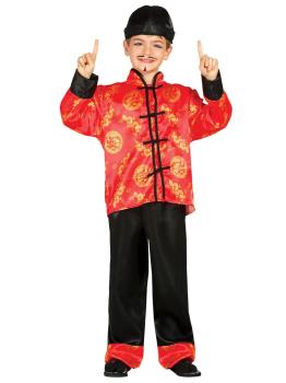 Disfraz infantil Chino Rojo .