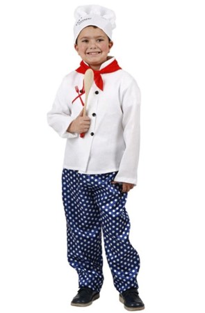 Disfraz infantil Cocinero Talla 7 a 10 años