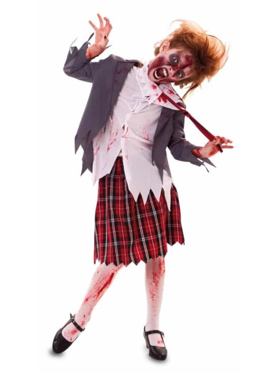 Disfraz Colegiala Zombie.niña