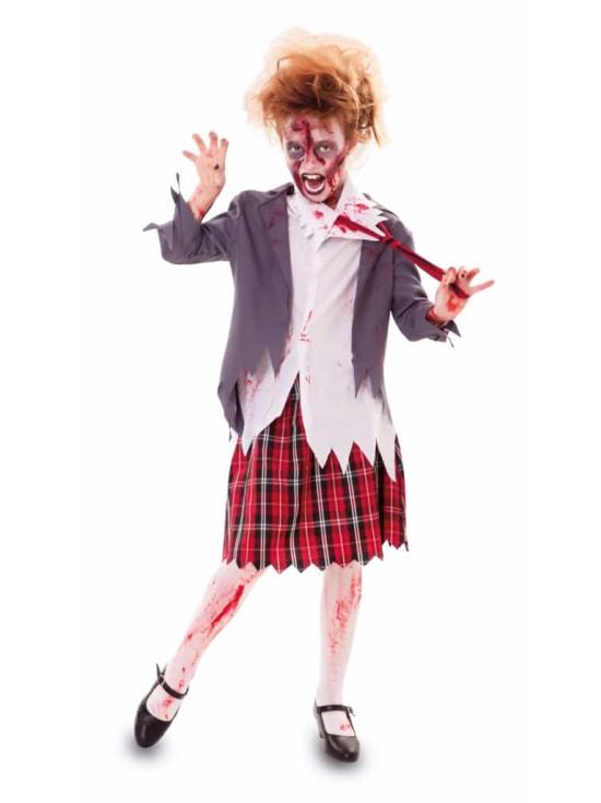 Disfraz Colegiala Zombie.niña