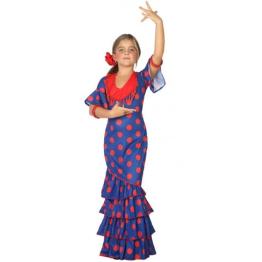 Disfraz infantil de Flamenca Blue