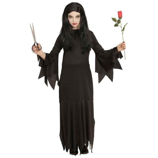 Disfraz de Morticia. para niña Disfraz de Morticia. para niña