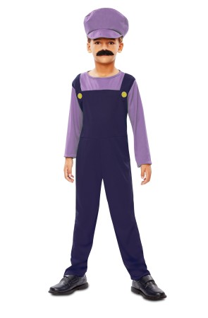 Disfraz infantil de Super Mario Bros Waluigi