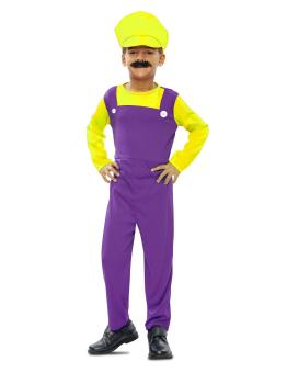 Disfraz infantil de Super Mario Bros Wario