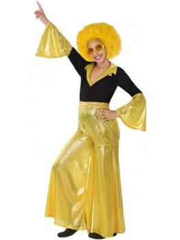 Disfraz infantil Disco Dorado para niña.