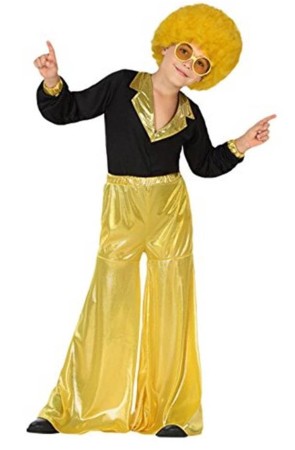 Disfraz infantil Disco Dorado para niño.