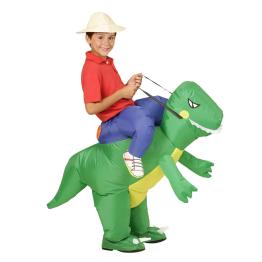 Disfraz infantil Explorador con Dinosaurio Hinchable