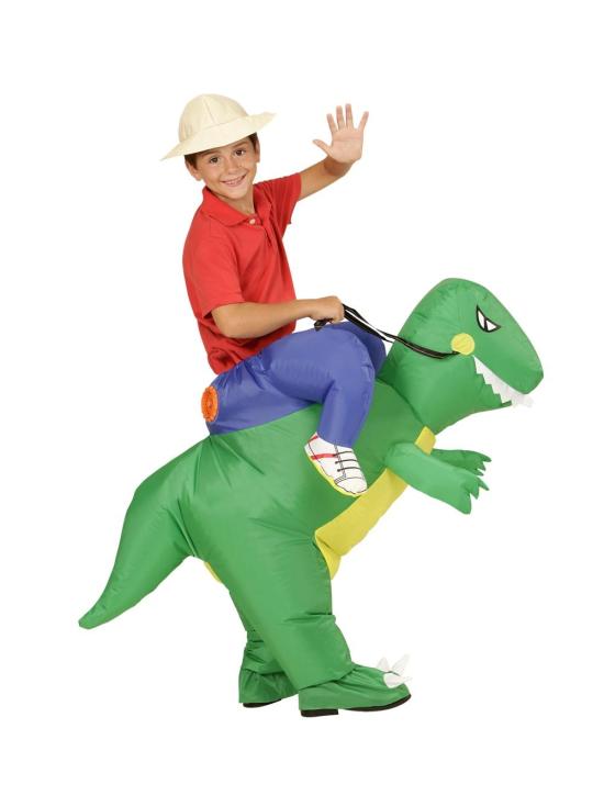 Disfraz infantil Explorador con Dinosaurio Hinchable