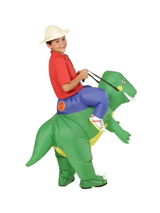 Disfraz infantil Explorador con Dinosaurio Hinchable