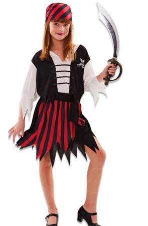 Disfraz infantil Gran Pirata niña