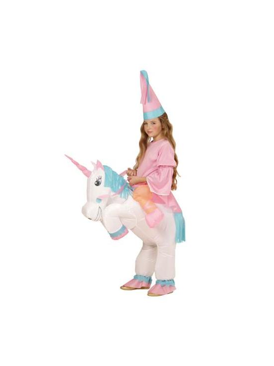 Disfraz Hada con Unicornio Hinchable Talla única