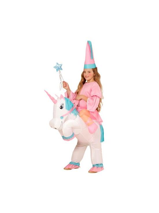 Disfraz Hada con Unicornio Hinchable Talla única