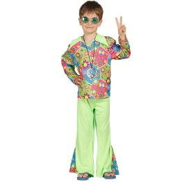 Disfraz infantil Hippie Flower Verde .
