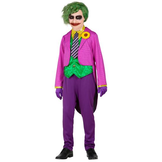 Disfraz infantil Joker – frac con camisa y chaleco, pantalones, corbata y guantes Disfraz infantil Joker – frac con camisa y chaleco, pantalones, corbata y guantes