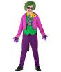 Disfraz infantil Joker – frac con camisa y chaleco, pantalones, corbata y guantes
