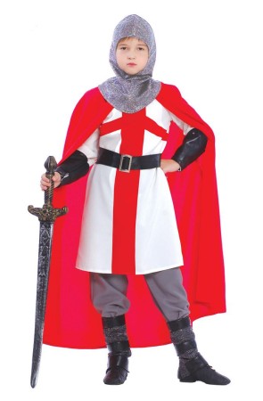 Disfraz infantil Medieval Orden Cruzadas.