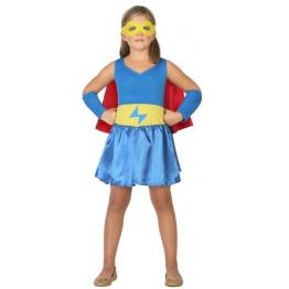 Disfraz infantil niña Superheroína Azul .