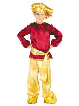 Disfraz infantil Paje Real Rojo.