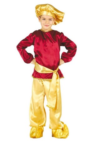 Disfraz infantil Paje Real Rojo.