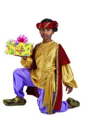 Disfraz infantil paje Rey Baltasar lujo.