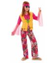 Disfraz infantil Pink Hippie niña.