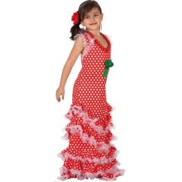 Disfraz infantil Sevillana Roja Royal.