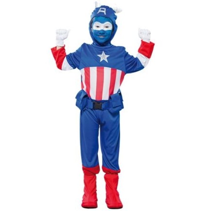 Disfraz infantil Superhéroe Capitán Americ