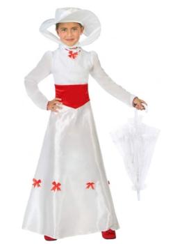Disfraz Institutriz Mary Poppins infantil.