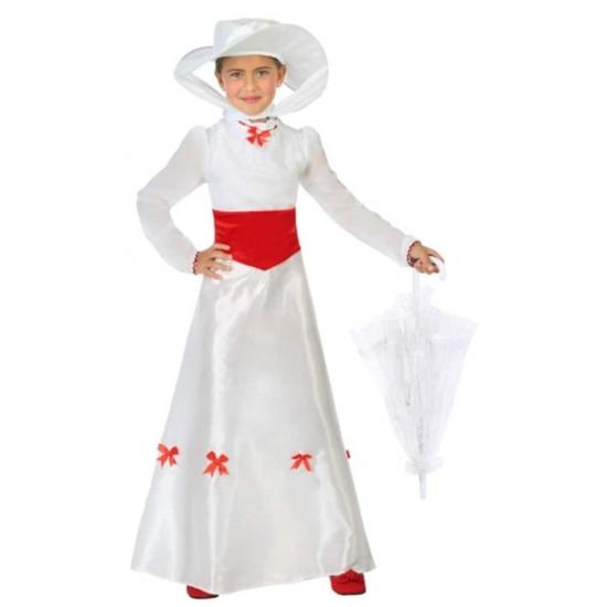 Disfraz Institutriz Mary Poppins infantil.
