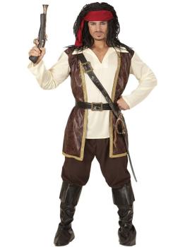 Disfraz de Jack Sparrow Piratas Caribe adulto
